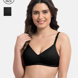 Tweens Pack Of 2 Black T-shirt Bra Lightly Padded-TW-91313-2PC-BLK-picture-18