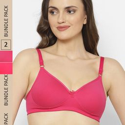 Floret Magenta Pack Of 2 Lightly Padded Push-Up Bra-image-97