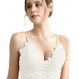 Krelin Self Design Nylon Lightly Padded All Day Comfort Non-Wired Bralette Bra-18