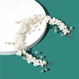 Yellow Chimes Women Embellished Tiara-20