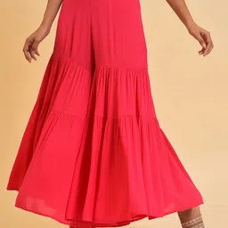 W Women Flared Ethnic Sharara Pants-picture-4