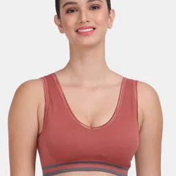 Amour Secret Rust & Grey  Lightly Padded Sports  Bra-picture-17
