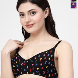 Docare Pack Of 2 Geometric Printed Medium Coverage Cotton Bra-picture-45