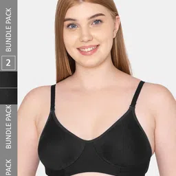 Tweens Pack of 2 Non-Padded Cotton Bra-image-97