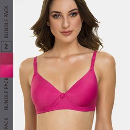 Tweens Pack Of 2 Lightly Padded Full Coverage T-Shirt Bras With All Day Comfort-9