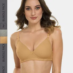 Tweens Pack Of 2 Lightly Padded Full Coverage T-Shirt Bras With All Day Comfort-19