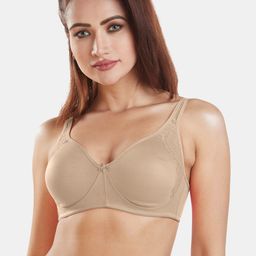 Dazzle Nude-Coloured Solid Everyday Bra-image-90