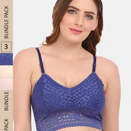 Amour Secret Pack of 3 Lightly Padded Non Wired Bra-picture-18