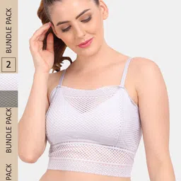 Amour Secret Pack of 2 Lightly Padded Non Wired Bra-image-50