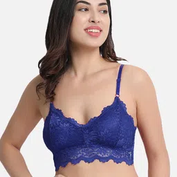 Gopalvilla Blue Lightly Padded Bralette Bra-image-83