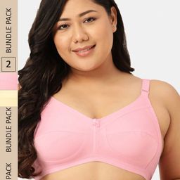 Sztori Pack of 2 Non-Wired Non-Padded Bra SZ-P-CONCENT-SKN-PK-2-21