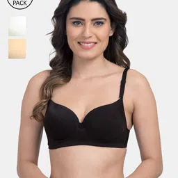 Tweens Black & White Pack Of 3 Heavily Padded T-shirt Bras-57