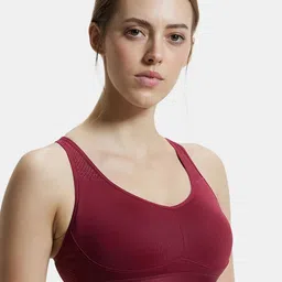 Jockey Move Full Coverage Lightly Padded Full Coverage Wirefree Sports Bra-Anti Microbial image 2