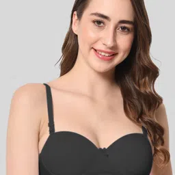 BEWILD Pack of 2 Lightly Padded Half Demi Coverage Push-Up Bras With All Day Comfort image 2