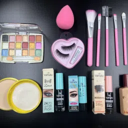 9 items all in one eye makeup kit full set combo | face makeup kit full set-image-7