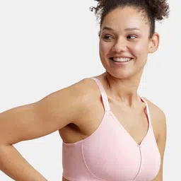 Jockey Wirefree Non Padded Cotton Full Coverage Plus Size Bra with Broad Wings-ES27 image 5