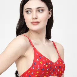 Docare Pack Of 2 Geometric Printed Medium Coverage Cotton Bra image 3