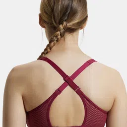 Jockey Move Full Coverage Lightly Padded Full Coverage Wirefree Sports Bra-Anti Microbial image 4