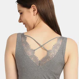 Da Intimo Women  Grey Floral Bralette Bra-40