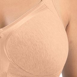 Sonari Black & Peach Set Of 2 Non Padded Full Coverage Bra image 5