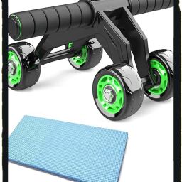 Premium 4-Wheel AB Roller With Mat For Core And ABS Exercise At HOME/GYM/OUTDOOR Ab Exerciser-image-64