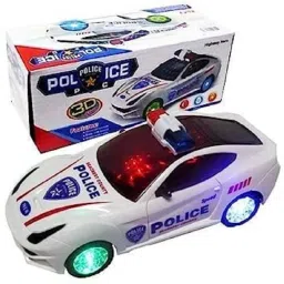 Police Car 3D Lights with Sound and Wheels kids Car (Pack Of 1)-34