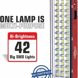 Rechargeable Solar Extra Bright 42 SMD LED With DC / Solar Charging Portable 6 hrs Lantern Emergency Light-image-36