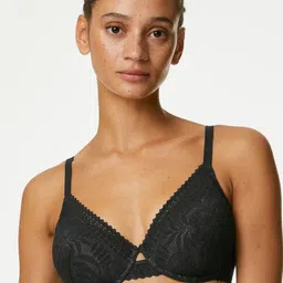Marks & Spencer Floral Self Design Full Coverage Everyday Bra with All Day Comfort image 1