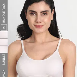 Aimly Pack Of 3 Non-Padded Non-Wired Seamless Cotton Workout Bra With All Day Comfort-picture-51