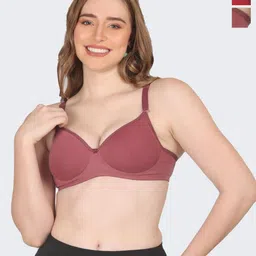 POOJA RAGENEE Pack Of 2 Full Coverage Lightly Padded Everyday Bra With All Day Comfort-picture-38