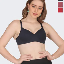 POOJA RAGENEE Pack Of 3 Full Coverage Lightly Padded Everyday Bra With All Day Comfort-18