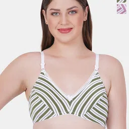 Reveira Pack Of 2 Striped Medium Coverage Non Padded Everyday Bra With Side Shaper-20