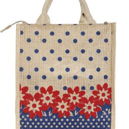 Jute Lunch Carry Bag (Blue)-CTKTC13295 Grocery Bag-image-56