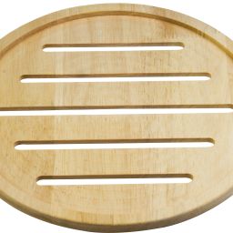 xsource Wooden Roti Tray Round Serving Plate for Serving Chapatis, Parathas & Flatbreads Plate Serving Set image 5
