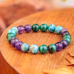 Mesmerize Unisex Amethyst Bracelet-image-7