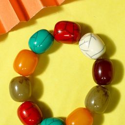 Bamboo Tree Jewels Elasticated Stretchable Beaded Bracelet-image-96