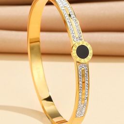 MYKI Women Gold-Plated Kada Bracelet-image-57