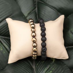 TAG 7 Set of 2 Natural Stone Bracelet-3