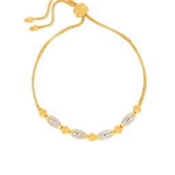 BHIMA 22K Hallmark 916 Purity Yellow Gold Adjustable Bracelet-image-46