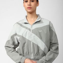 Reebok Women Cl AE FR TT Cropped Sporty Jacket-image-38