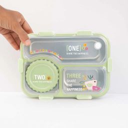 Kids Lunch Box | 3-Compartment Stainless Steel | Leak-Proof & BPA-Free 1 Containers Lunch Box-image-39