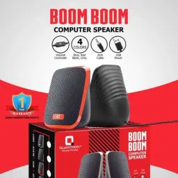Quantron QWS -1220 BOOM -BOOM COMPUTER SPEAKER AUX CABLE & USB POWER. 5 W Laptop/Desktop Speaker-39