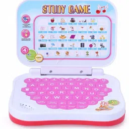 Mini Educational Learning Kids Laptop With Sound & Music (Multicolor)-image-4