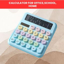 Desktop Calculator, 12-Digit Large LCD and Large Buttons for Office, Homes I212 Basic Calculator-image-67