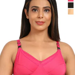Mine4Nine Pack Of 3 Full Coverage Non Padded Maternity Bra With All Day Comfort-picture-11