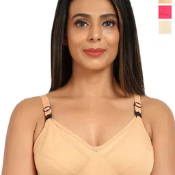 Mine4Nine Pack Of 3 Full Coverage Non Padded Maternity Bra With All Day Comfort-picture-9