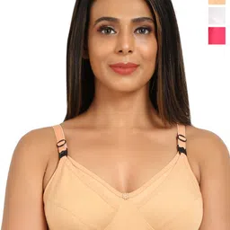 Mine4Nine Pack Of 3 Full Coverage Non Padded Maternity Bra With All Day Comfort-picture-17