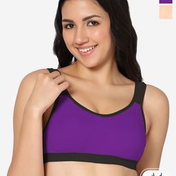 In Care Non Padded Non-Wired Full Coverage Workout Bra With All Day Comfort-picture-3