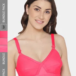 KOMLI Pack Of 3 Full Coverage Cotton Bra-picture-36