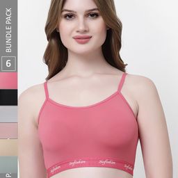 Softskin Pack Of 6 Full Coverage Bralette Bra With All Day Comfort-picture-10